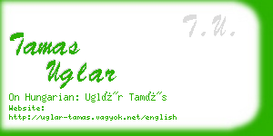 tamas uglar business card